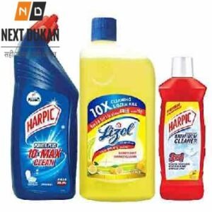Harpic Power Plus Toilet Cleaner Original, 1 Lt + Harpic bathroom Cleaner+Lizol Floor Cleaner, Citrus