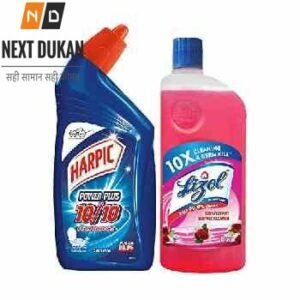 Harpic Toilet Cleaner Power Plus Lizol Floor Cleaner Floral 500 Ml Combo