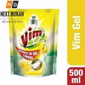 Vim Dishwash Liquid Gel Lemon Refill, 500 ml Pouch