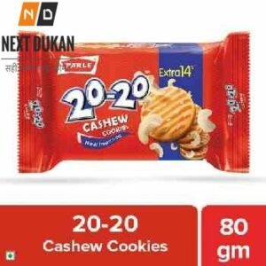 Parle 20-20 Cashew Cookies, 80 g Pouch