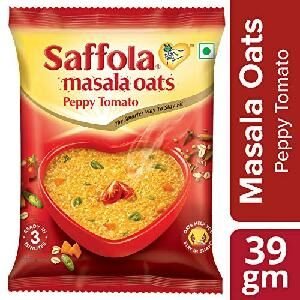 Saffola Masala Oats – Peppy Tomato, 40g