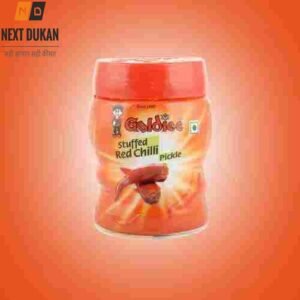 Goldiee Stuffed Red Chilli Pickle Jar, 500g