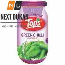Tops Pickle – Green Chilli, 400g Jar