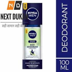 Nivea Men Duo Body Deodorizers, Summer Fresh, 100ml