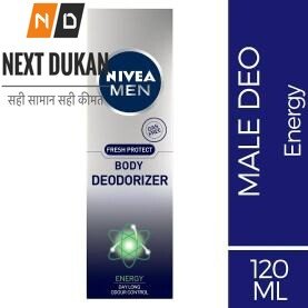 NIVEA Men Gas Free Deodorant, Energy, Daylong Odour Control, 120 ml