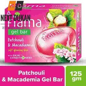 Fiama Gel Bar, Patchouli and Macadamia, 125g