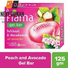 Fiama Gel Bar, Patchouli and Macadamia, 125g