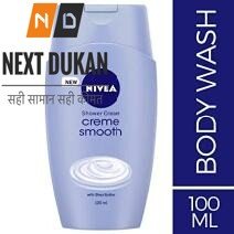 NIVEA Creme Smooth Shower Gel, 100ml