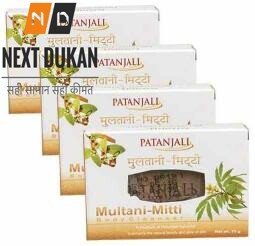 Patanjali Multani Mitti Body Cleanser 75 g(*Pack of 4)