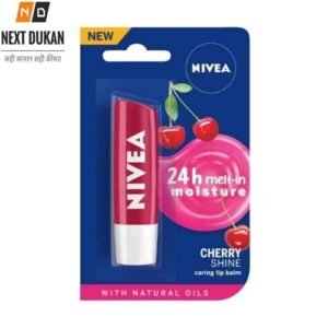 NIVEA Lip Balm, Fruity Cherry Shine, 4.8g