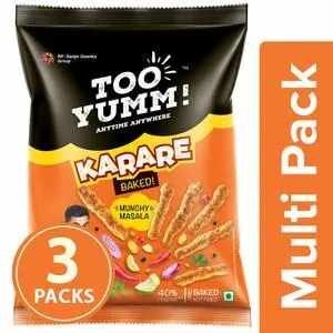 Too Yumm Karare Munchy Masala, 75g [Pack of 3]