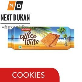 Britannia Nice Time Coconut Biscuits, 150 g