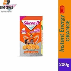 Glucon-D Instant Energy Drink Tangy Orange, 200 G
