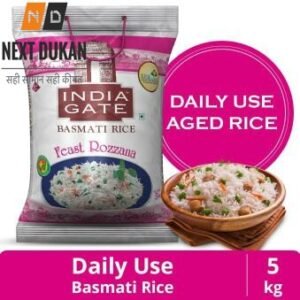 India Gate Basmati Rice Feast Rozzana 5 Kg Pouch
