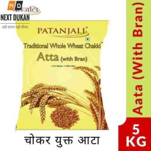 Patanjali Traditional Whole Wheat Chakki Atta with Bran 5 kg