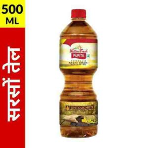 Nature Fresh Kachi Ghani Mustard Bottle, 500ml