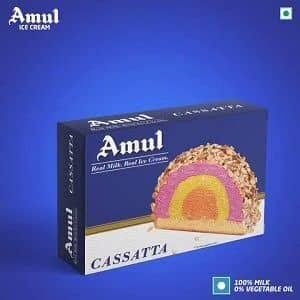 l Cassata Ice Cream 150 ml, Pack of 8 (Rs 45)