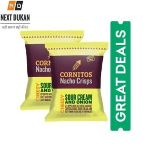 Cornitos Nacho Crisps – Cheesy Sour Cream and Onion, 60g pack of 2