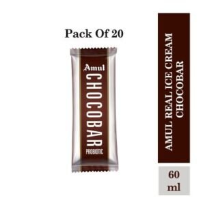 Amul Real Ice Cream Chocobar 60ml (Pack of 20 pcs)