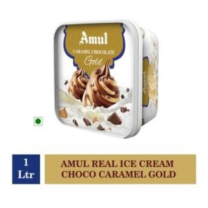 Amul Caramel Chocolate Gold Ice Cream, 1 L Tub