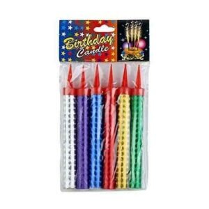 Birth Day Sparkle Candle 6 pcs